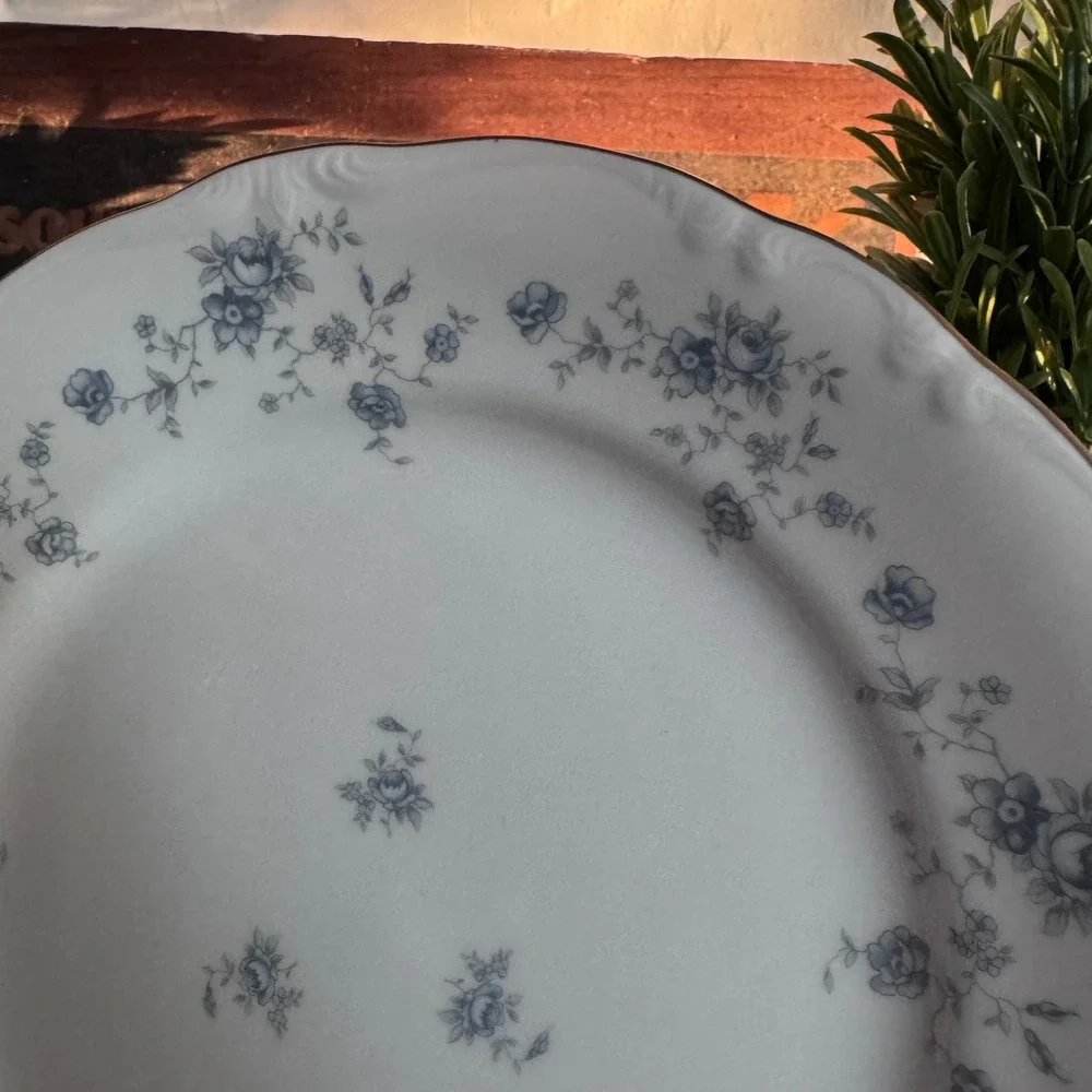 Johann Haviland Blue Garland Dinner Plate Bavaria Germany 10 inch 2 Plates